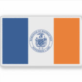 Vlag van het stadsdeel Manhattan Sticker (Voorkant)