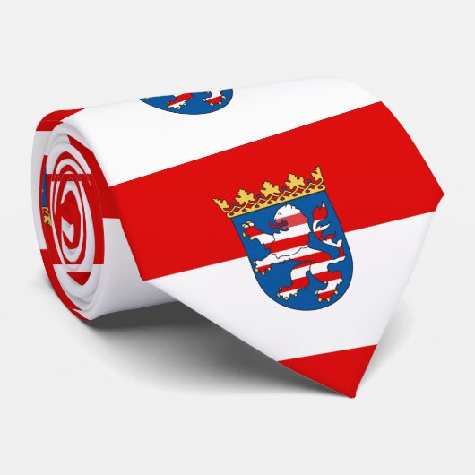 Vlag van het Stropdas Hessen (Opgerold)