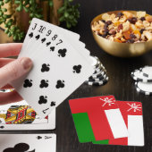 Vlag van het Sultanaat Oman Pokerkaarten (Insitu)