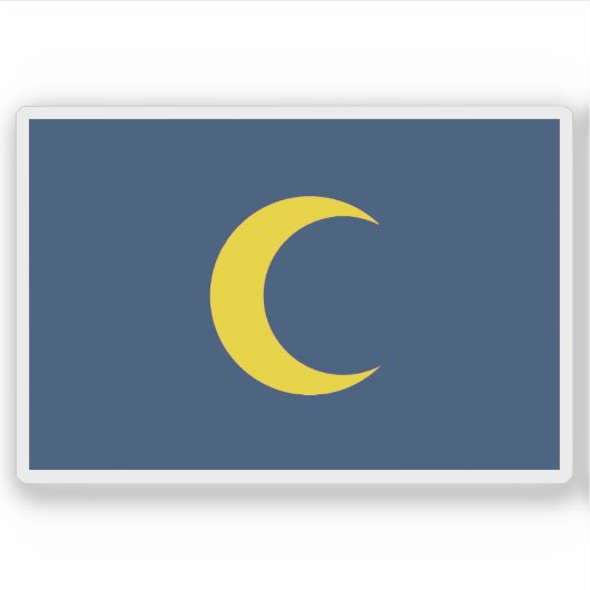 Vlag van het Sultanaat van Mogadishu, Somalië Sticker (Voorkant)