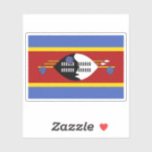Vlag van het Swazi-volk, Republiek Zuid-Afrika Sticker (Vel)