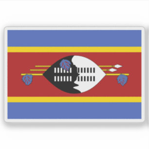 Vlag van het Swazi-volk, Republiek Zuid-Afrika Sticker