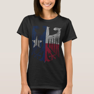 vlag van het Texas German Eagle Heritage T-shirt