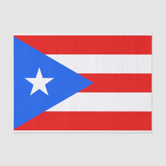 Vlag van het tijdschriftenpapier van Puerto Rico Tissuepapier (Voorkant)
