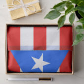 Vlag van het tijdschriftenpapier van Puerto Rico Tissuepapier (Geschenk)