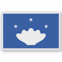 Vlag van het Tobische volk, Micronesië, Oceanië Sticker