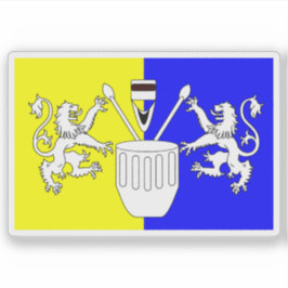 Vlag van het Tooro-volk, Oeganda Sticker