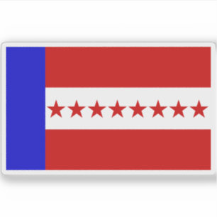 Vlag van het Tuamotu Koninkrijk (1832-1843) Sticker