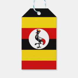 Vlag van het Ugandese Gift Label Cadeaulabel