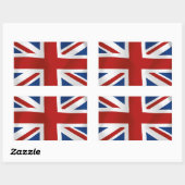 Vlag van het Verenigd Koninkrijk #2 rechthoek Rechthoekige Sticker (Vel)