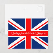 Vlag van het Verenigd Koninkrijk Briefkaart (Voorkant / Achterkant)