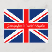 Vlag van het Verenigd Koninkrijk Briefkaart (Voorkant)