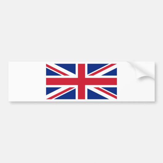 Vlag van het Verenigd Koninkrijk Bumpersticker (Voorkant)