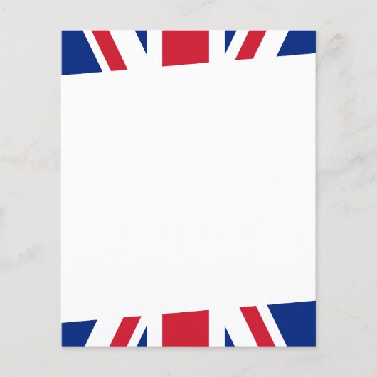 Vlag van het Verenigd Koninkrijk Flyer (Voorkant)