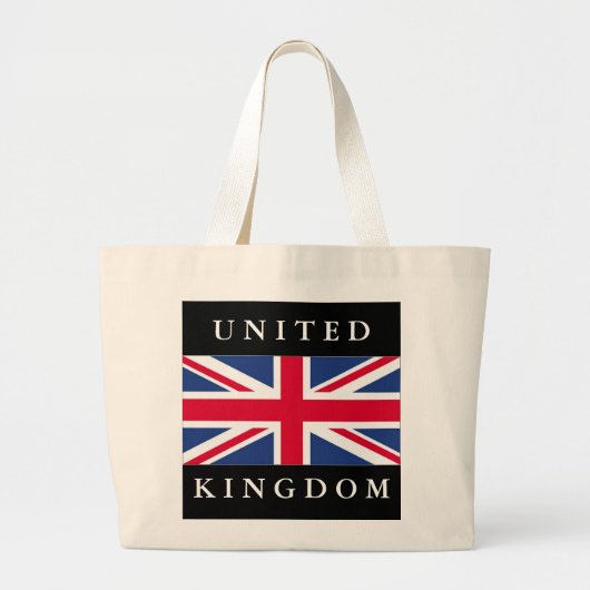 Vlag van het Verenigd Koninkrijk Grote Tote Bag (Voorkant)