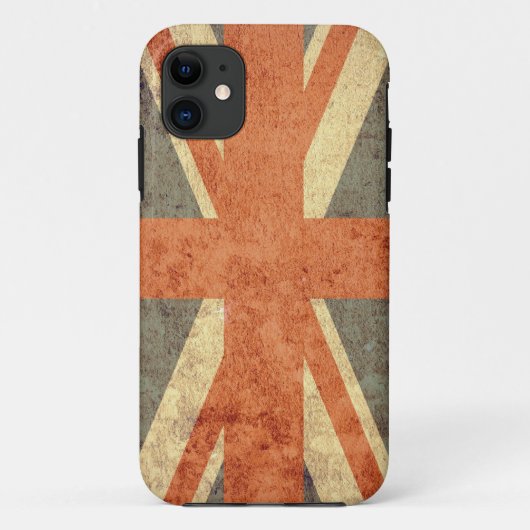 Vlag van het Verenigd Koninkrijk - Grunge Case-Mate iPhone Case (Achterkant)