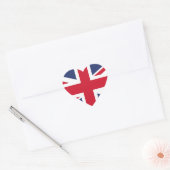 Vlag van het Verenigd Koninkrijk Hart Sticker (Envelop)