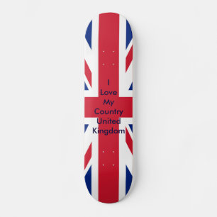 Vlag van het Verenigd Koninkrijk Het museum Zazzle Skateboard