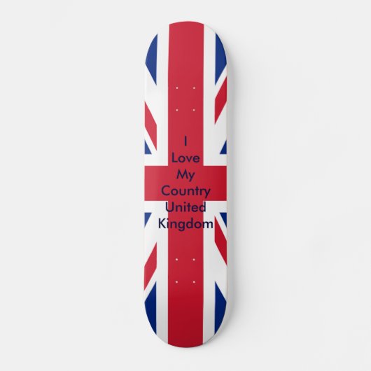 Vlag van het Verenigd Koninkrijk Het museum Zazzle Skateboard (Voorkant)