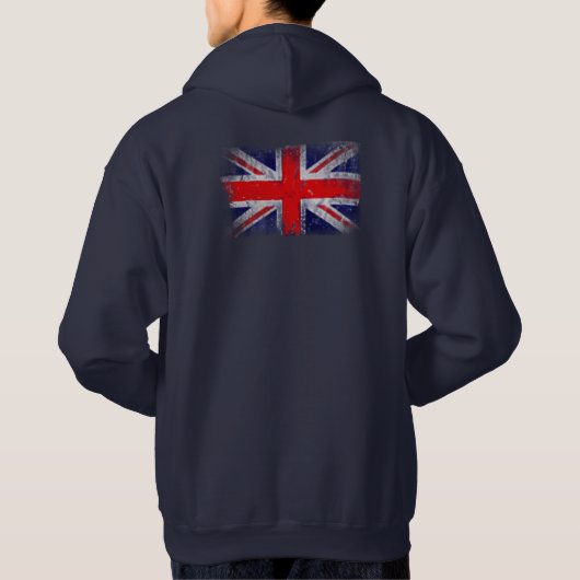 vlag van het Verenigd Koninkrijk Hoodie (Achterkant)