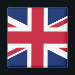 Vlag van het Verenigd Koninkrijk Magneet<br><div class="desc">De vlag van het Verenigd Koninkrijk staat bekend als Union Flag of Union Jack. Het vertegenwoordigt de vereniging van de drie historische koninkrijken van de Britse eilanden: Engeland, Schotland en Ierland.</div>