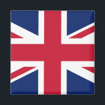 Vlag van het Verenigd Koninkrijk Magneet<br><div class="desc">De vlag van het Verenigd Koninkrijk staat bekend als Union Flag of Union Jack. Het vertegenwoordigt de vereniging van de drie historische koninkrijken van de Britse eilanden: Engeland, Schotland en Ierland.</div>
