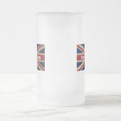 Vlag van het Verenigd Koninkrijk Matglas Bierpul (Center)