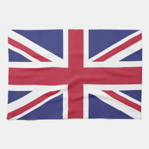 Vlag van het Verenigd Koninkrijk met patriottische Theedoek