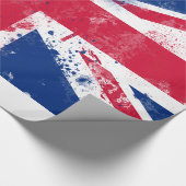 Vlag van het Verenigd Koninkrijk of van de EU-vlag Cadeaupapier (Hoek)