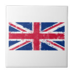Vlag van het Verenigd Koninkrijk of van de EU-vlag Tegeltje<br><div class="desc">Vlag van het Verenigd Koninkrijk of van de EU-vlag</div>