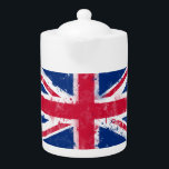Vlag van het Verenigd Koninkrijk of van de EU-vlag Theepot<br><div class="desc">Vlag van het Verenigd Koninkrijk of van de EU-vlag</div>