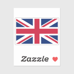 Vlag van het Verenigd Koninkrijk op maat gesneden Sticker