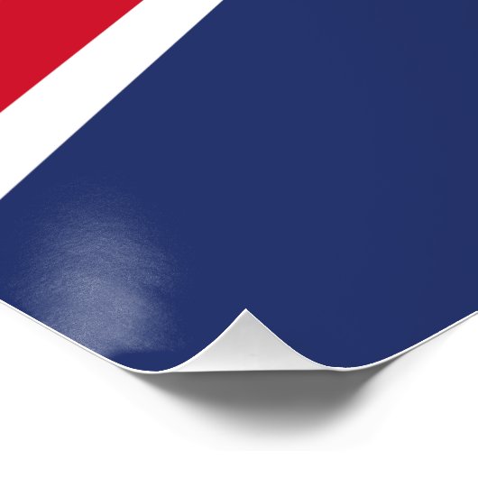 Vlag van het Verenigd Koninkrijk Perfect Poster (Hoek)