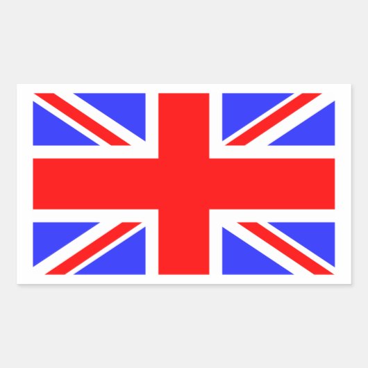 Vlag van het Verenigd Koninkrijk Rechthoekige Sticker (Voorkant)