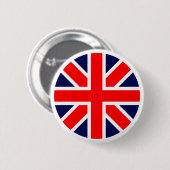 vlag van het Verenigd Koninkrijk. Ronde Button 5,7 Cm (Voorkant /achterkant)