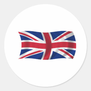 Vlag van het Verenigd Koninkrijk Ronde Sticker
