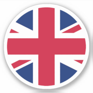 Vlag van het Verenigd Koninkrijk Ronde Sticker