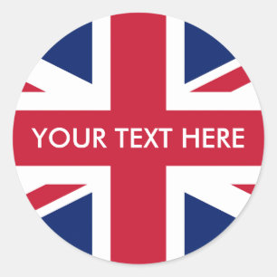 Vlag van het Verenigd Koninkrijk Ronde Sticker