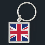 Vlag van het Verenigd Koninkrijk Sleutelhanger<br><div class="desc">De vlag van het Verenigd Koninkrijk staat bekend als Union Flag of Union Jack. Het vertegenwoordigt de vereniging van de drie historische koninkrijken van de Britse eilanden: Engeland,  Schotland en Ierland.</div>