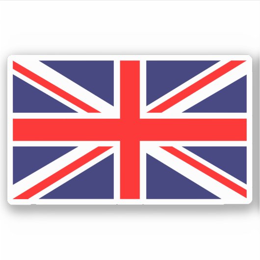 Vlag van het Verenigd Koninkrijk Sticker (Voorkant)