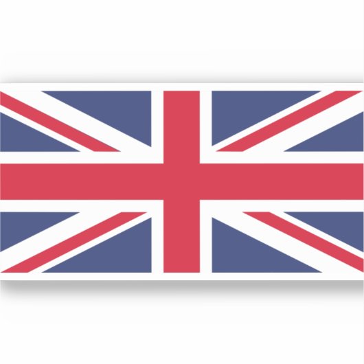 Vlag van het Verenigd Koninkrijk Sticker (Voorkant)