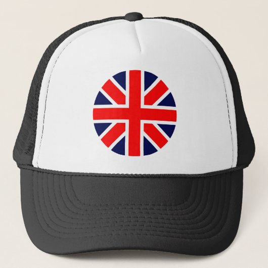 vlag van het Verenigd Koninkrijk. Trucker Pet (Voorkant)