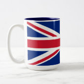 Vlag van het Verenigd Koninkrijk Tweekleurige Koffiemok (Links)