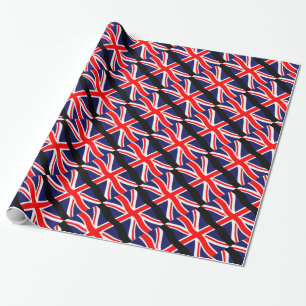 Vlag van het Verenigd Koninkrijk + uw ideeën Cadeaupapier