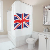 Vlag van het Verenigd Koninkrijk + uw ideeën Douchegordijn (In situ)