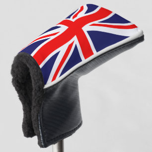 Vlag van het Verenigd Koninkrijk + uw ideeën Golfheadcover