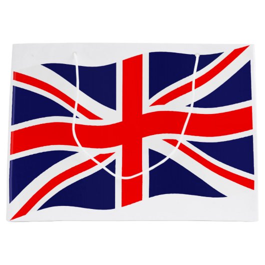 Vlag van het Verenigd Koninkrijk + uw ideeën Groot Cadeauzakje (Voorkant)