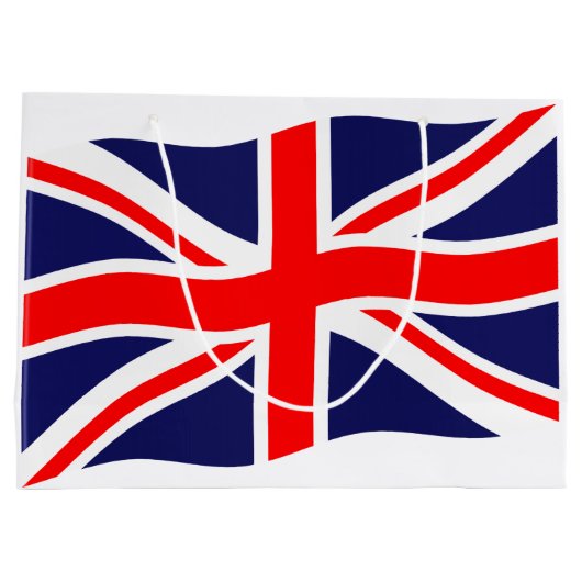 Vlag van het Verenigd Koninkrijk + uw ideeën Groot Cadeauzakje (Achterkant)