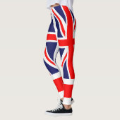 Vlag van het Verenigd Koninkrijk + uw ideeën Leggings (Links)