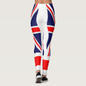 Vlag van het Verenigd Koninkrijk + uw ideeën Leggings (Achterkant)